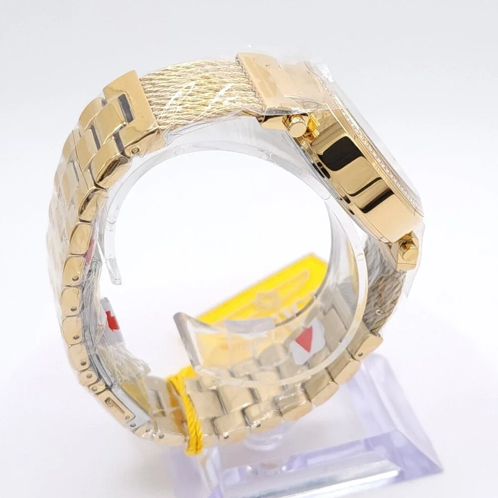Invicta Angel Eterna 28918 Womens Watch Gold Crystal Bezel 36mm Quartz NEW